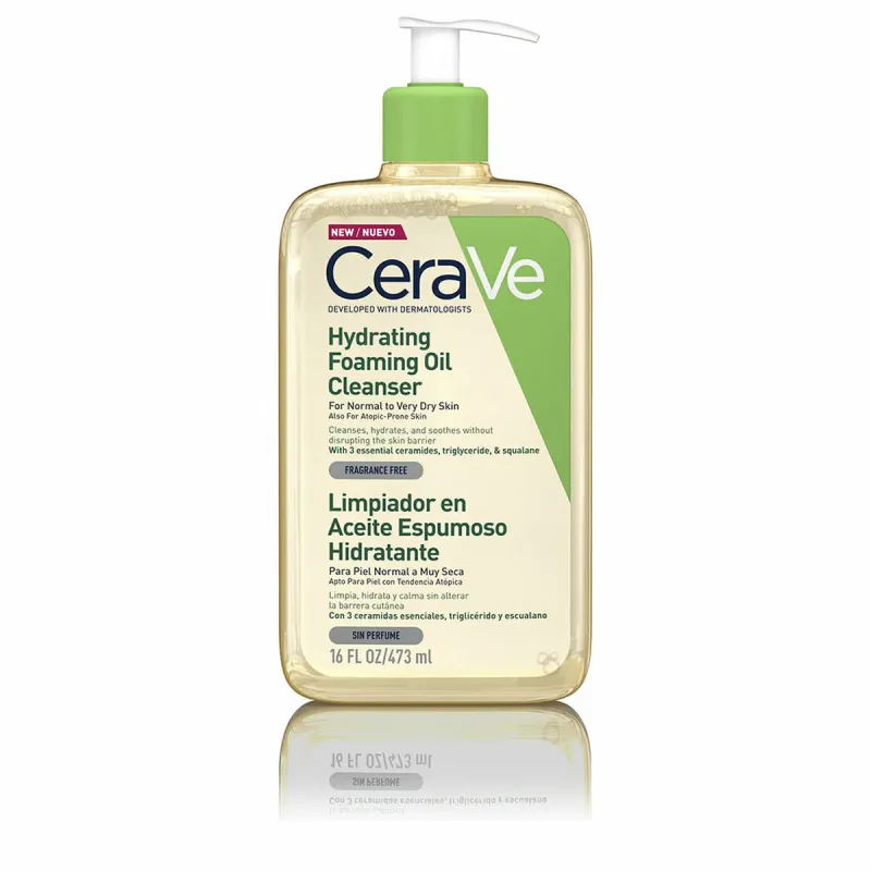 Увлажняющее масло CeraVe Hydrating Foaming Oil Cleanser 473 ml Поролон Очиститель