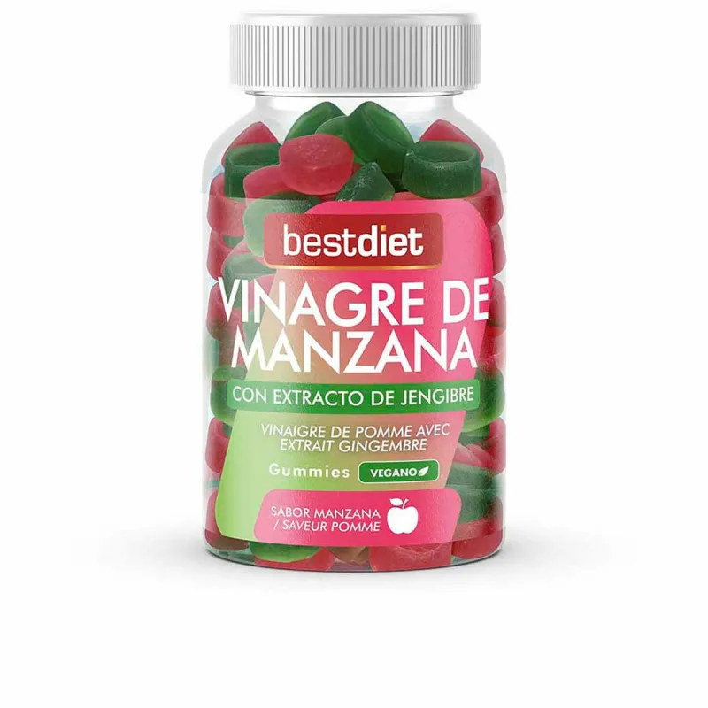 Maisto papildas Best Diet Vinagre De Manzana Imbieras Obuolių actas Guminukai 60 vnt.