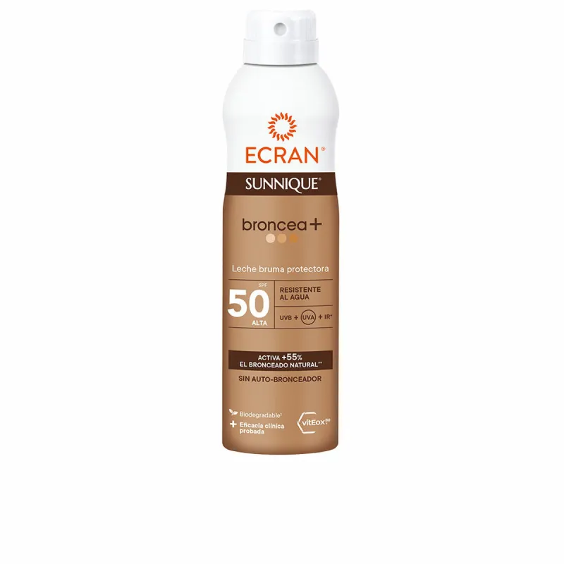 Aurinkosuojasuihke Ecran Sunnique Broncea+ Spf 50 250 ml Aurinkovoide