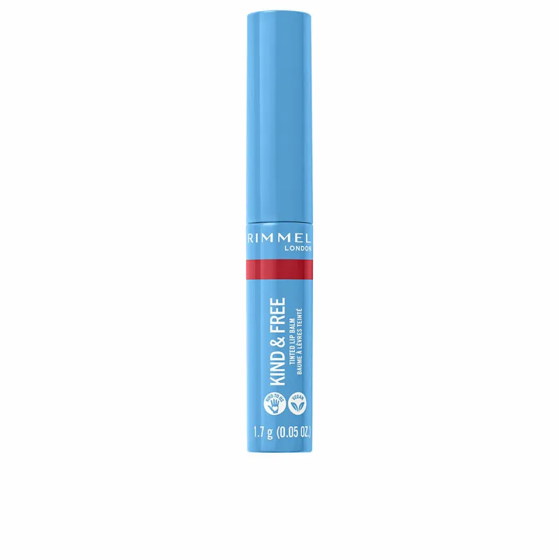 Spalvotas lūpų balzamas Rimmel London Kind Free Nº 005-turbo red 1,7 g
