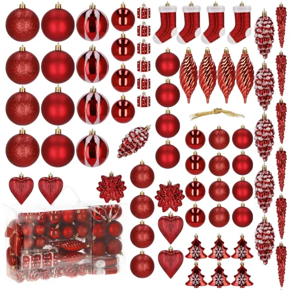 Christmas Tree Ornament Set Springos CA0160, 72 pcs