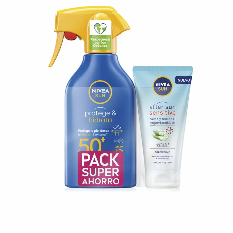 Pret sauli aizsargājošs komplekts Nivea Spf 50 2 Daudzums