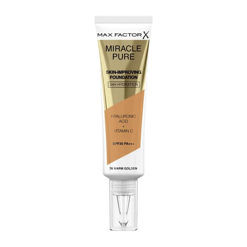 Meigi aluskreem Max Factor Miracle Pure Nº 76 Warm golden Nº 76-Warm Golden 30 ml Niisutav