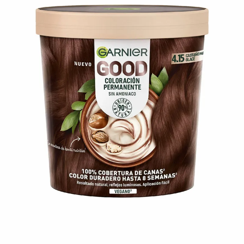 Ilgalaikiai dažai Garnier Good Glacé Ruda Nº 4.15 Nº 4.15 Castano Glace 217 ml (1 vnt.)