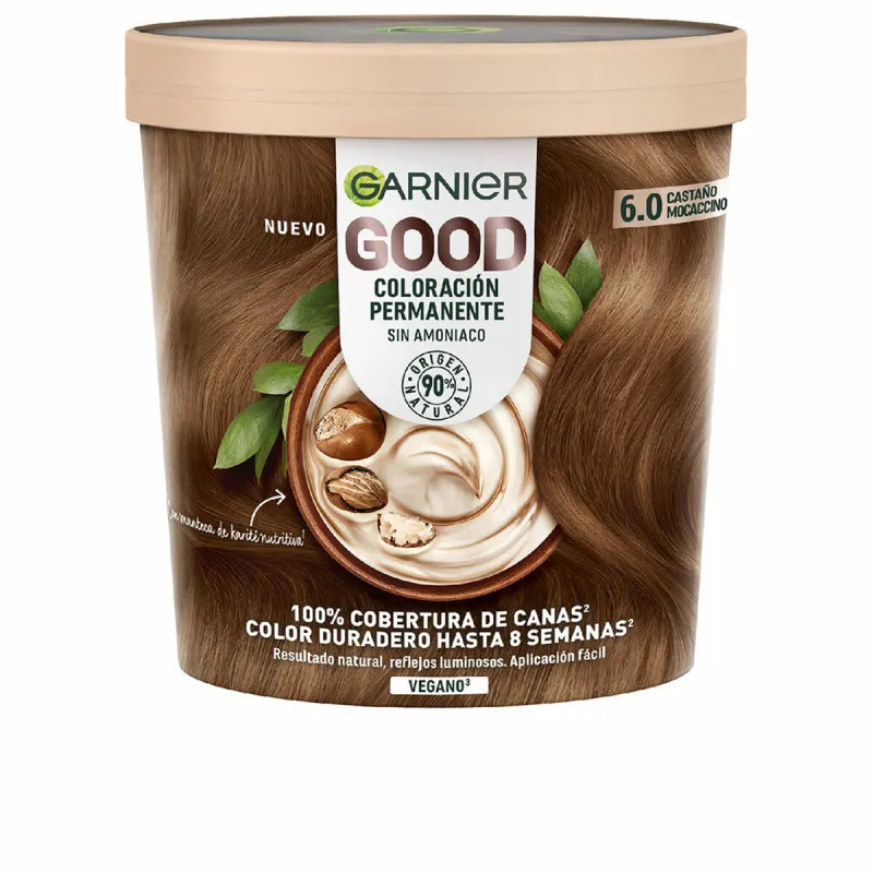 Pysyvä väriaine Garnier Good Mocaccino Ruskea Nº 6.0 Nº 6.0 Castano Mocaccino 217 ml (1 osaa)