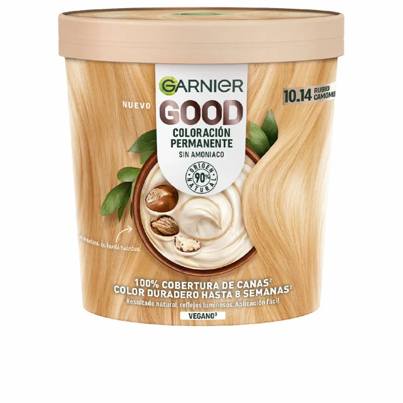 Ilgalaikiai dažai Garnier Good Šviesus Nº 10.14 Nº 10.14 Rubio Camomila 217 ml (1 vnt.)