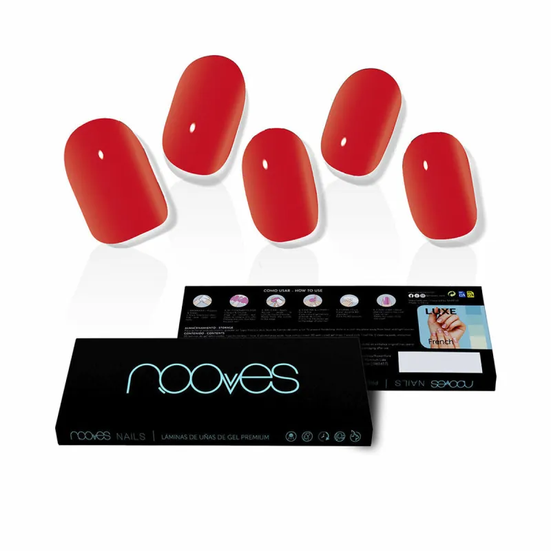 Mākslīgie nagi Nooves Crimson red Želeja Pašlīpoši materiāli 20 Daudzums