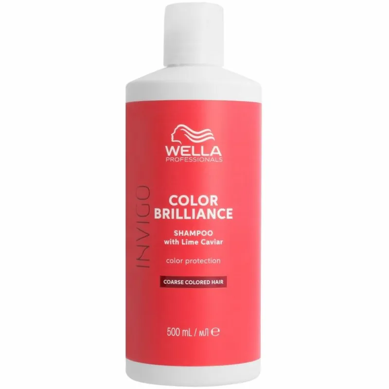 Spalvą palaikantis šampūnas Wella Invigo Color Brilliance 500 ml Dažyti plaukai Stori plaukai