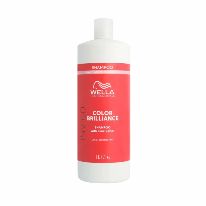 Värvi värskendav šampoon Wella Invigo Color Brilliance 1 L Värvitud juuksed Õhukesed juuksed