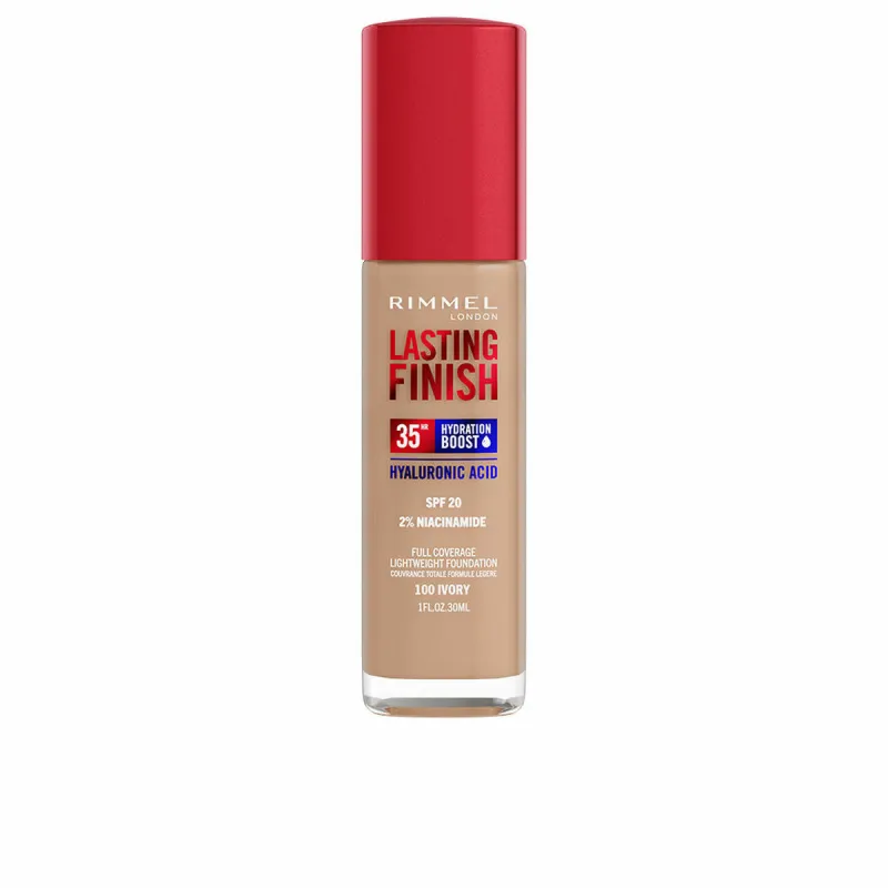 Основа-крем для макияжа Rimmel London Lasting Finish Nº 100 Ivory Nº 100-Ivory Spf 20 30 ml