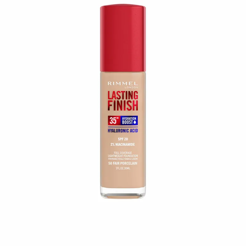Kremas-makiažo pagrindas Rimmel London Lasting Finish Nº 050 Fair Porcelain Nº 050-Fair Porcelain Spf 20 30 ml