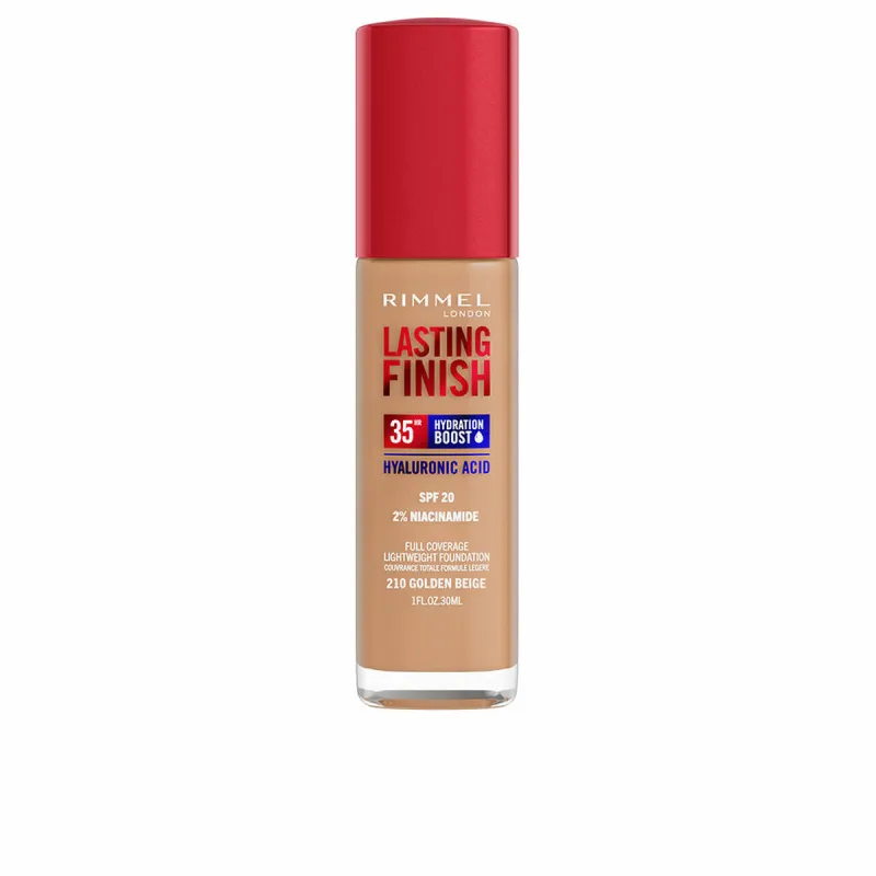Основа-крем для макияжа Rimmel London Lasting Finish Nº 210 Golden Beige Nº 210-Golden Beige Spf 20 30 ml