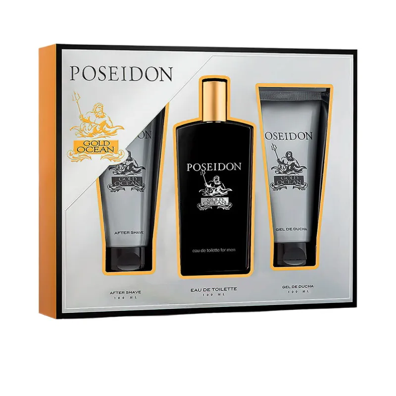 Meeste parfüümi komplekt Poseidon POSEIDON GOLD FOR MEN EDT 3 Tükid, osad