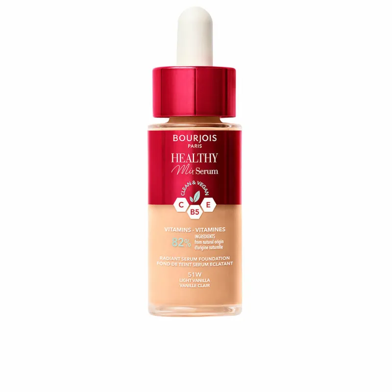 Skystas makiažo pagrindas Bourjois Healthy Mix Nº 51W Light vanilla Nº 51w-Light Vanilla 30 ml Serumas