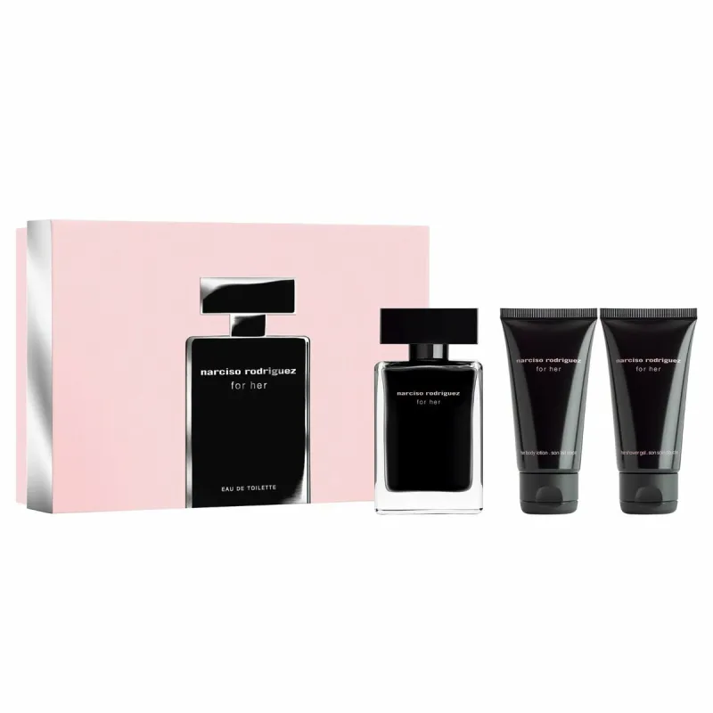 Naiste parfüümi komplekt Narciso Rodriguez For Her EDT 3 Tükid, osad