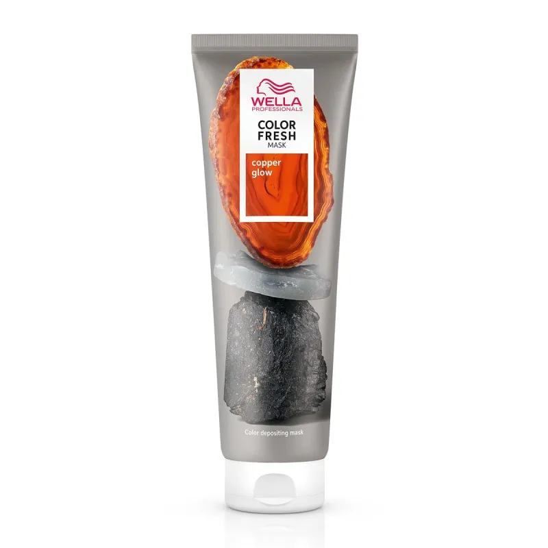 Kaukė su spalvotais pigmentais Wella Color Fresh Oranžinė Copper 150 ml
