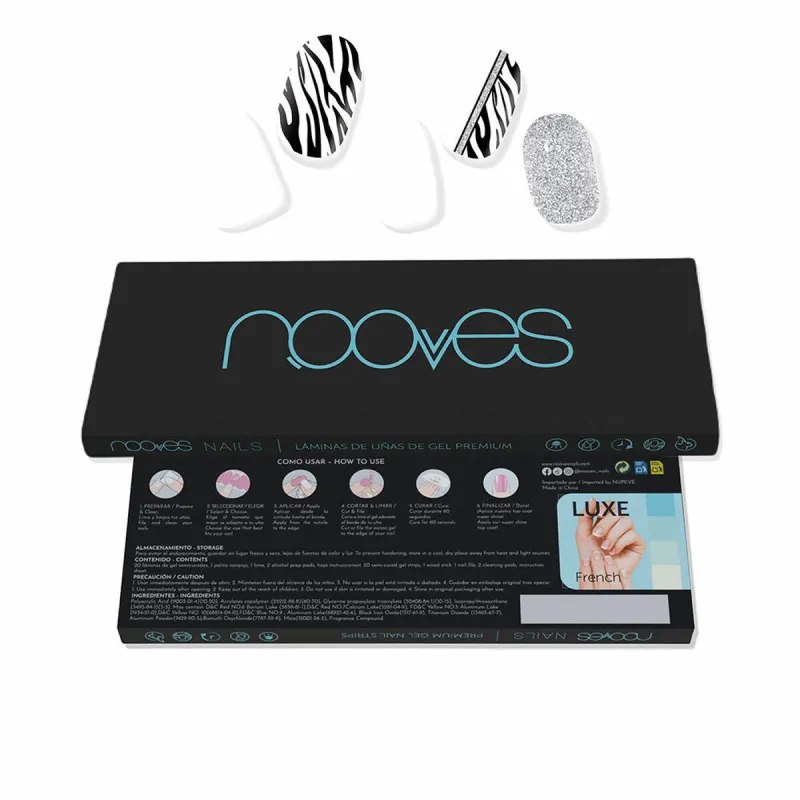 Küünte geelilehed Nooves Láminas De Uñas De Gel Funky baby 20 Tükid, osad