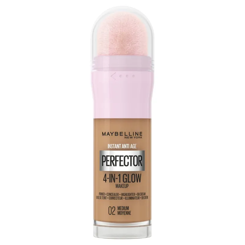 Nestemäinen meikin pohjustusaine Maybelline Instant Age Perfector Glow Nº 02 Medium Moyenne 20 ml