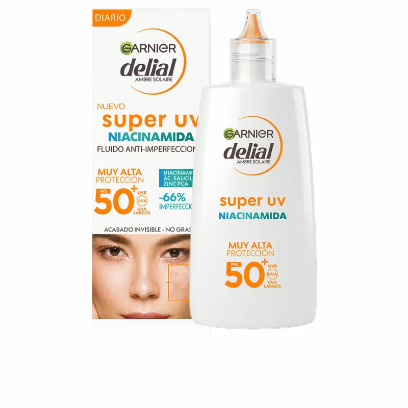 Anti-imperfection Treatment Garnier Delial Super Uv Spf 50+ 40 ml Niacinamide