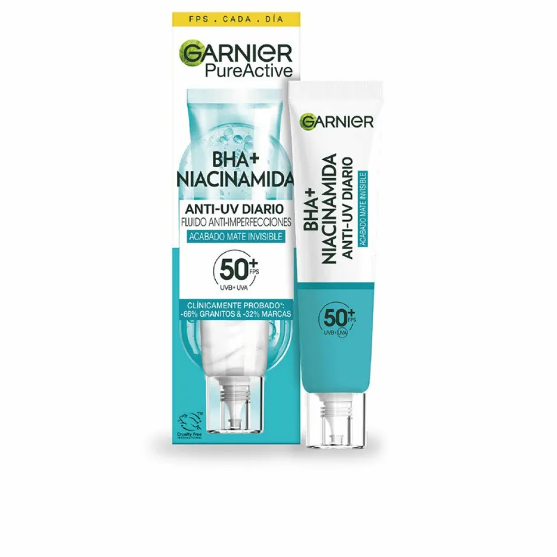 Päivävoide Garnier PURE ACTIVE Spf 50+ 40 ml