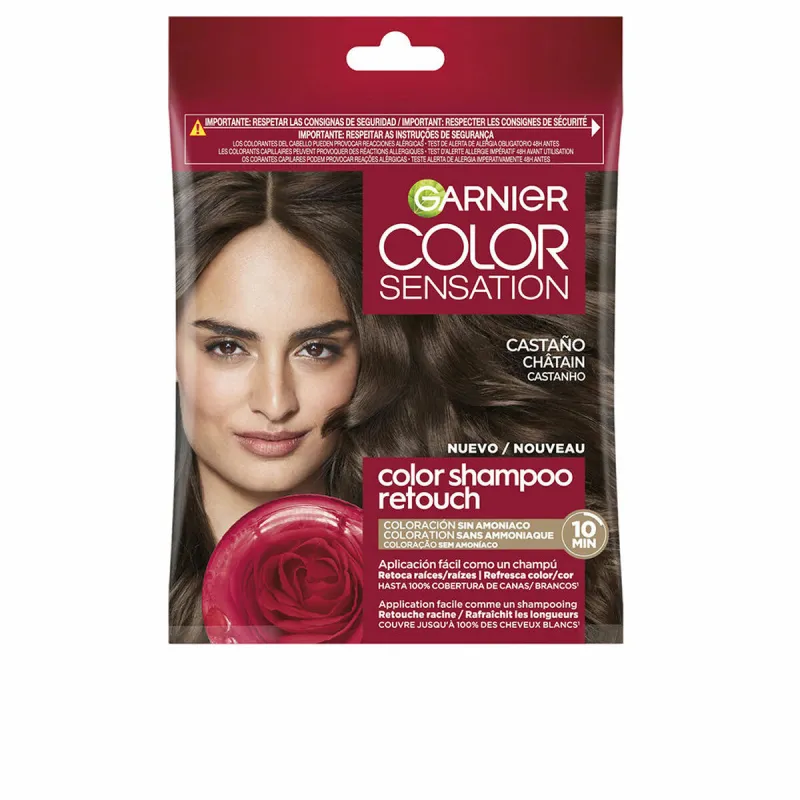 Dažai šampūnas Garnier COLOR SENSATION Ruda Nº 4.0 Nº 4.0-Brown Pusiau nuolatinis (1 vnt.)