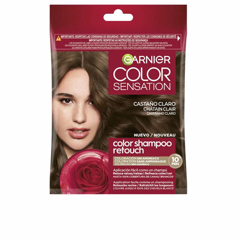 Krāsojošs Šampūns Garnier COLOR SENSATION Gaiši Brūns Nº 5.0 Nº 5.0-Light Brown Daļēji permanents (1 gb.)