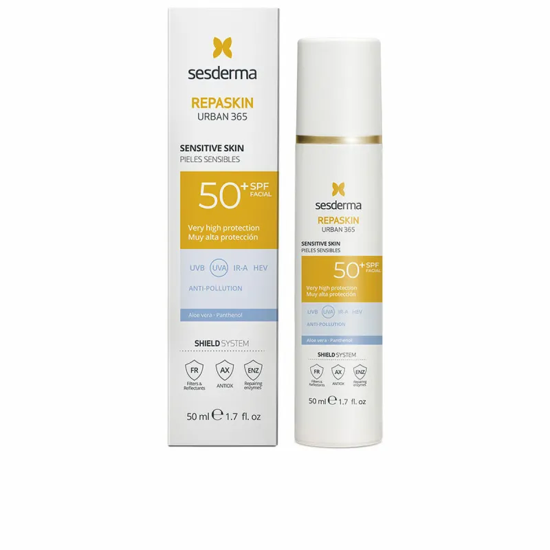Kasvojen aurinkovoide Sesderma Repaskin Urban 365 Spf 50+ 50 ml herkkä iho