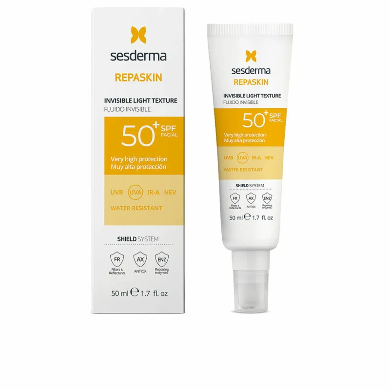 Kasvojen aurinkovoide Sesderma REPASKIN SPF 50+ 50 ml Neste Invisible