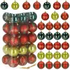 Kalėdinių eglutės papuošalų rinkinys Springos CA1134, 6 cm, 30 vnt