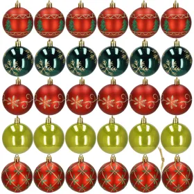 Christmas tree ornament set Springos CA1134, 6 cm, 30 pcs