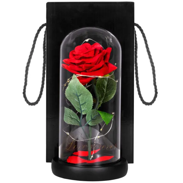 HA5156 ETERNAL ROSE IN GLASS