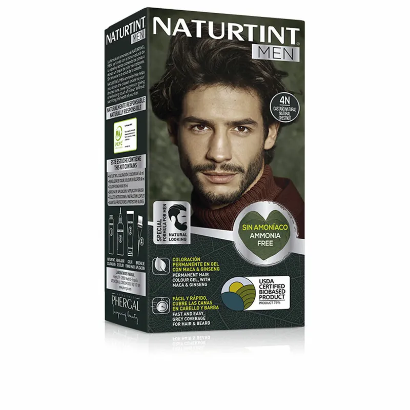 Noturīga Krāsa Naturtint NATURTINT MEN Nº 4n-Castano Natural