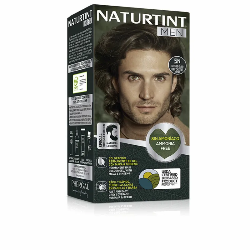Pysyvä väriaine Naturtint NATURTINT MEN 5 - Vaaleanruskea