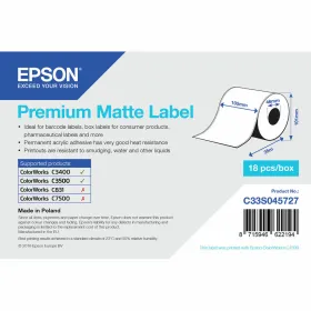 Printera birkas Epson C33S045727 Balts 46 mm (1 gb.)