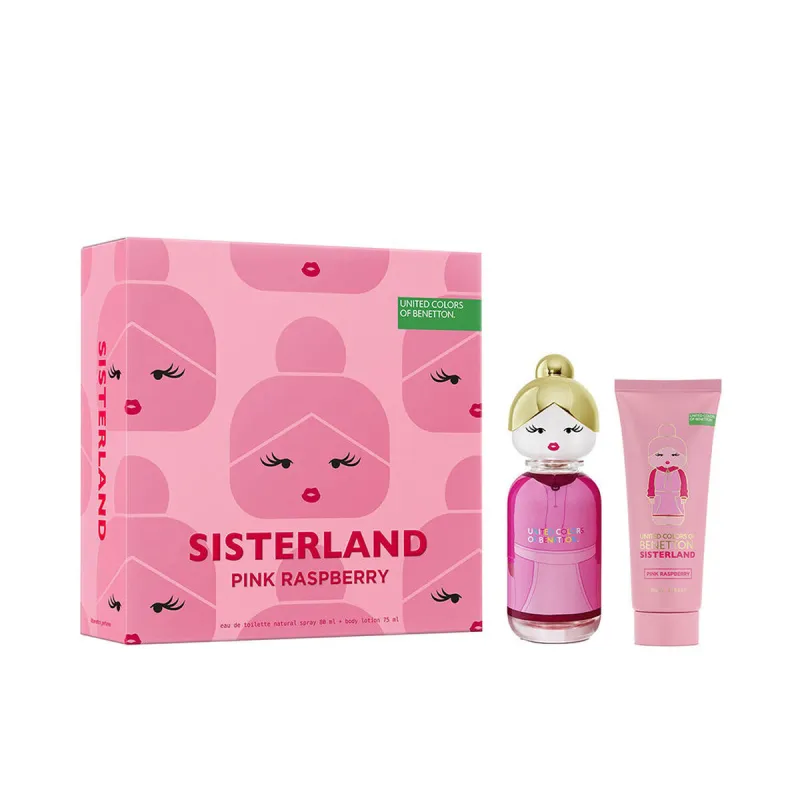 Naiste parfüümi komplekt Benetton SISTERLAND PINK RASPBERRY 2 Tükid, osad