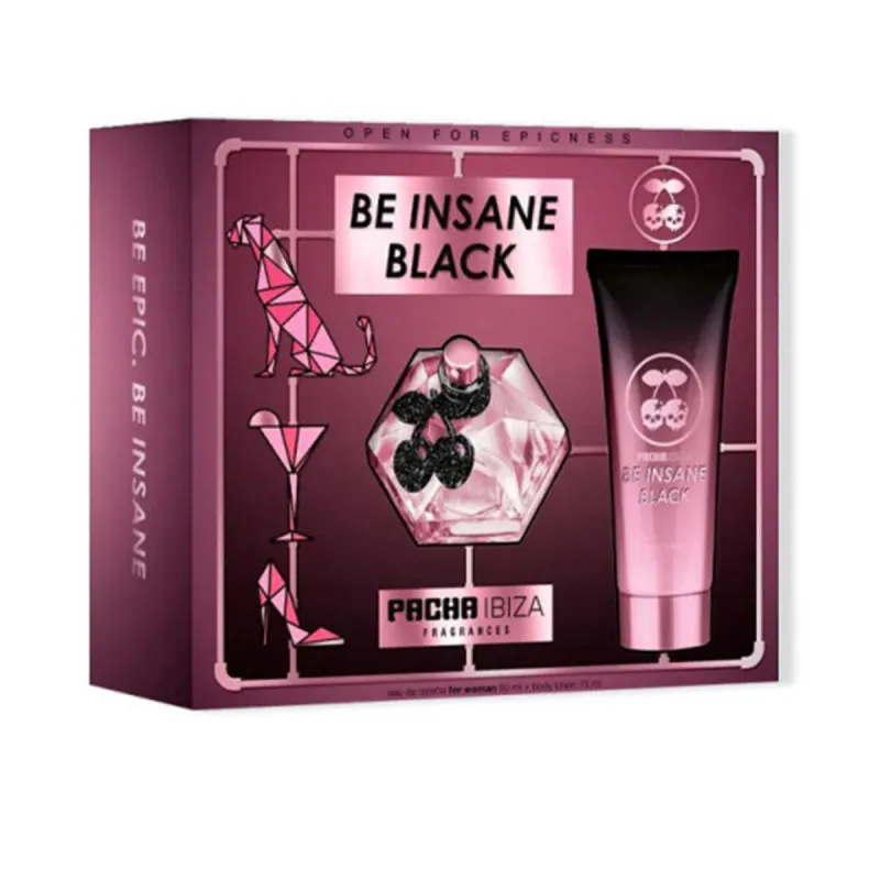 Moteriškų kvepalų rinkinys Pacha Ibiza Be Insane Black 2 Dalys