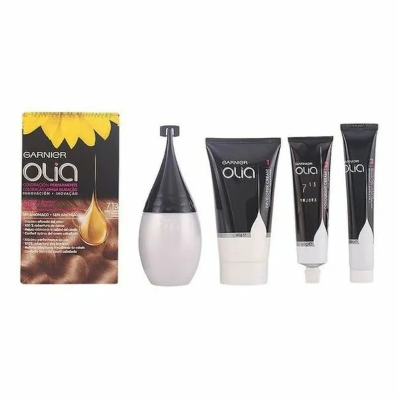 Dažai be amoniako Garnier Olia Cinamono blondinė Nº 7,13 Rubio Canela Lote (1 vnt.)