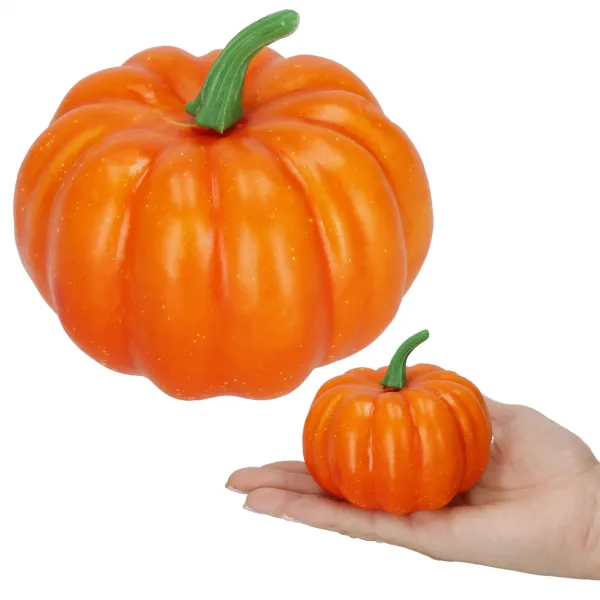 Keinotekoinen koristekurpitsa Halloween Springos HA5225 8.5cm