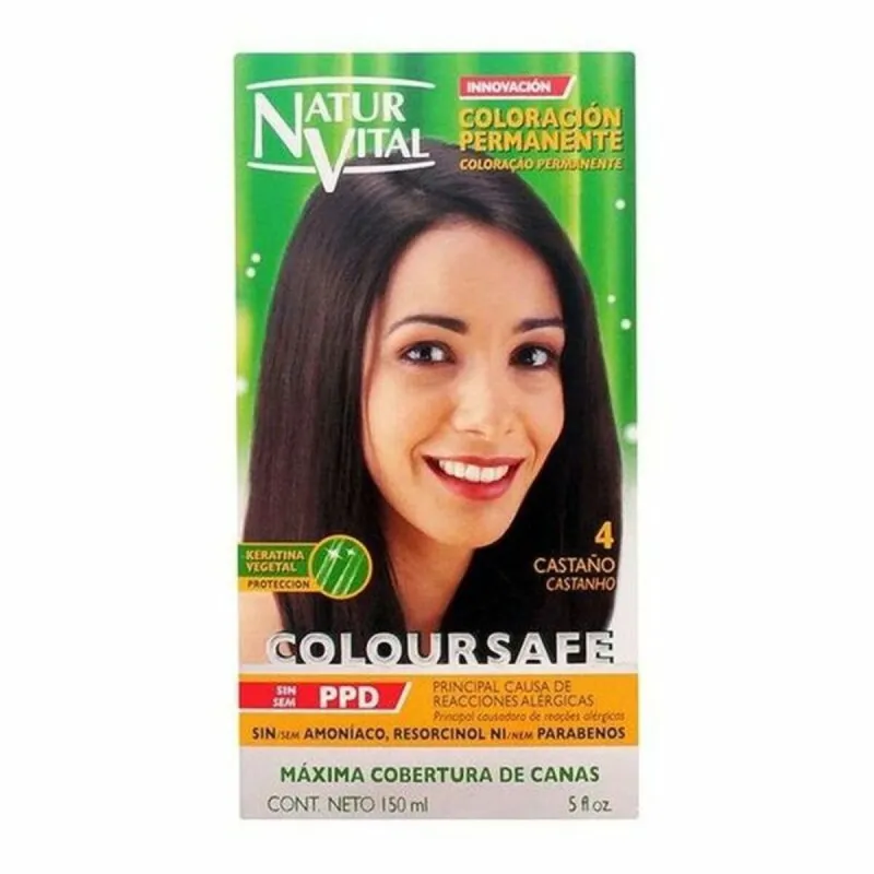 Väriaine ei sisällä ammoniakkia Naturaleza y Vida 2526103 Nº 4-Castano 150 ml