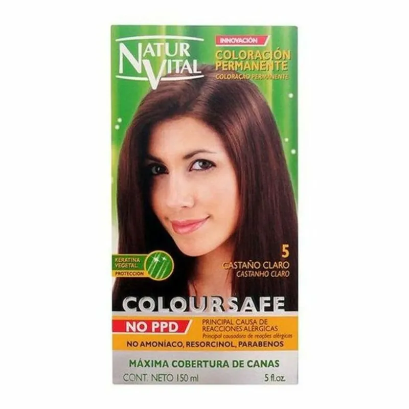 Krāsa bez Amonjaka Naturaleza y Vida Coloursafe Nº 5-Castano Claro 150 ml