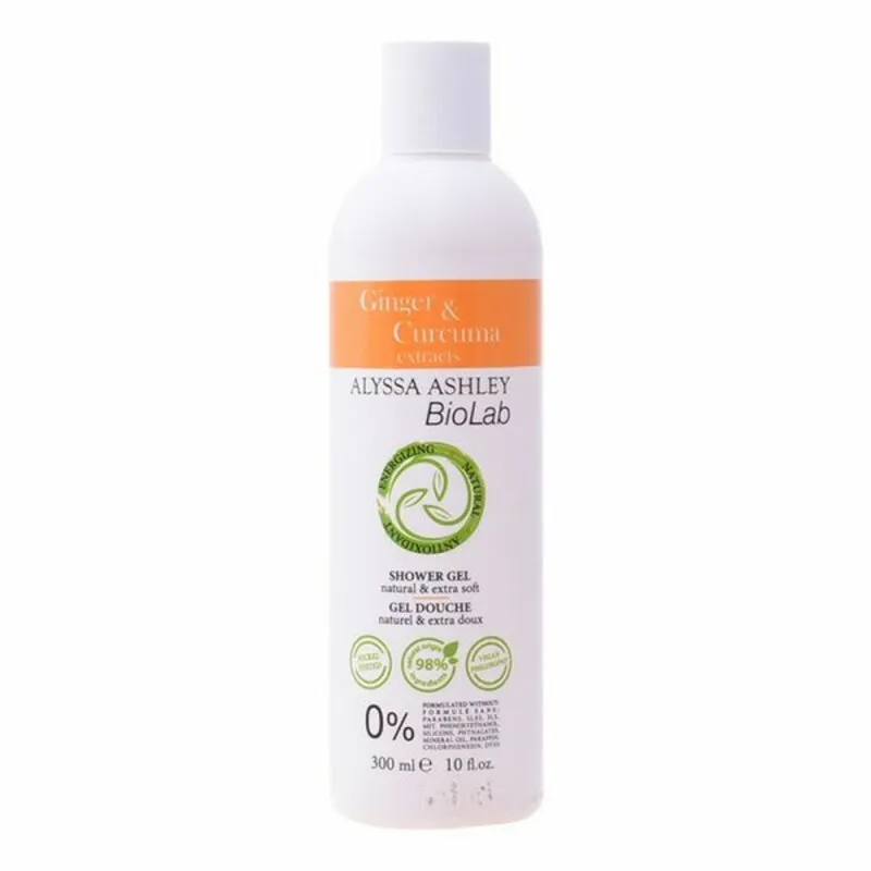 Dušo želė Alyssa Ashley Biolab Ginger & Curcuma (300 ml)