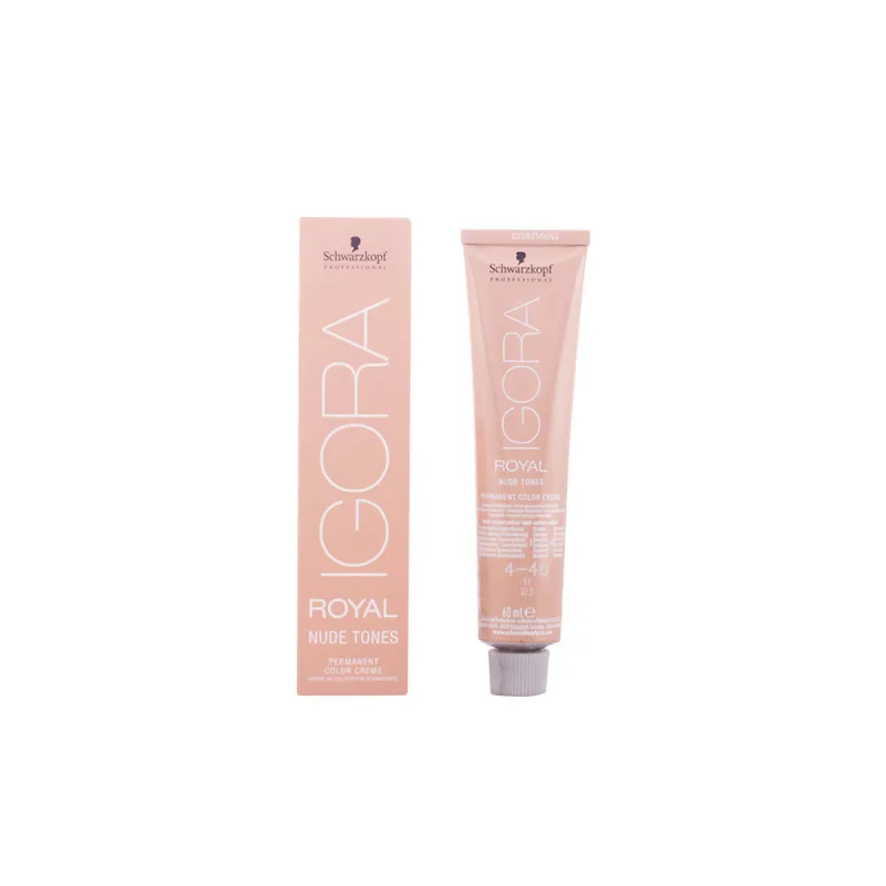 Nuolatinės spalvos dažymo kremas Schwarzkopf Igora Royal Nude Tones Nº 4.46 (60 ml)