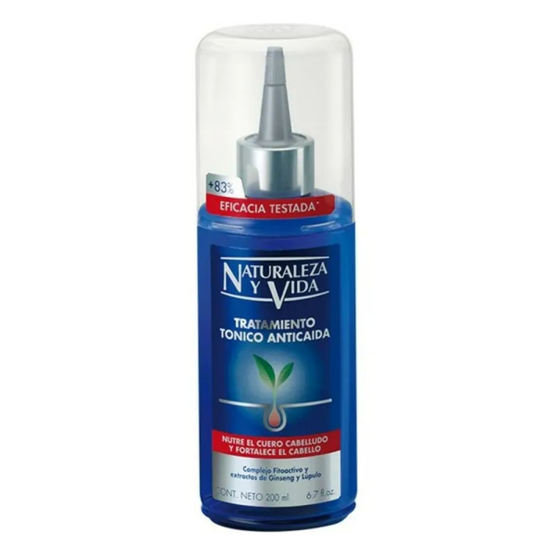 Hiusten lähtöön vaikuttava hoito Naturaleza y Vida Tonico Anticaida 200 ml