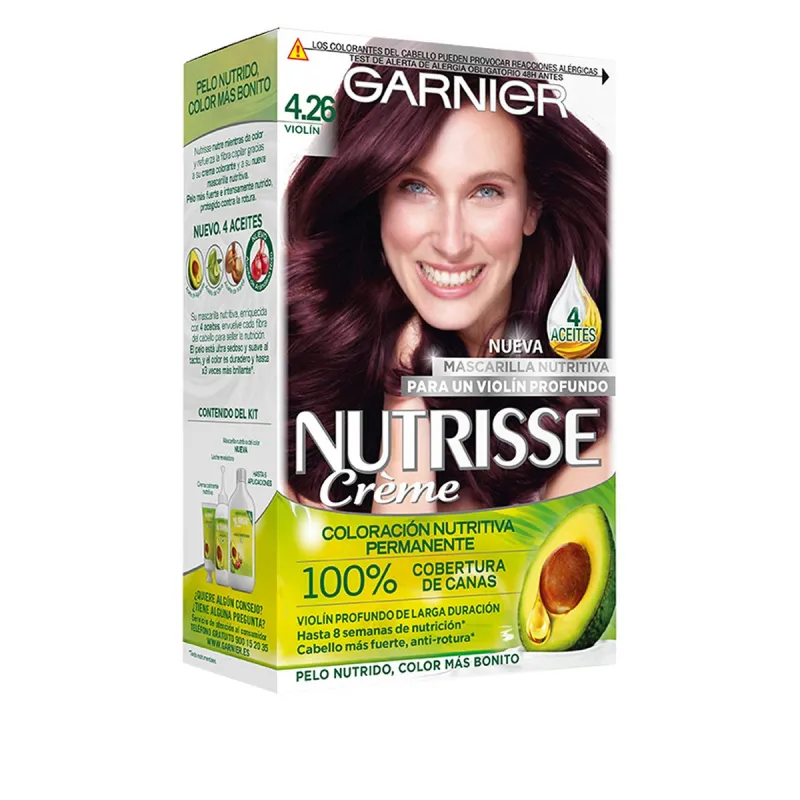 Постоянная краска Garnier Nutrisse Nº 4,26 Nº 4,26-Cassis 1 U (3 штук)