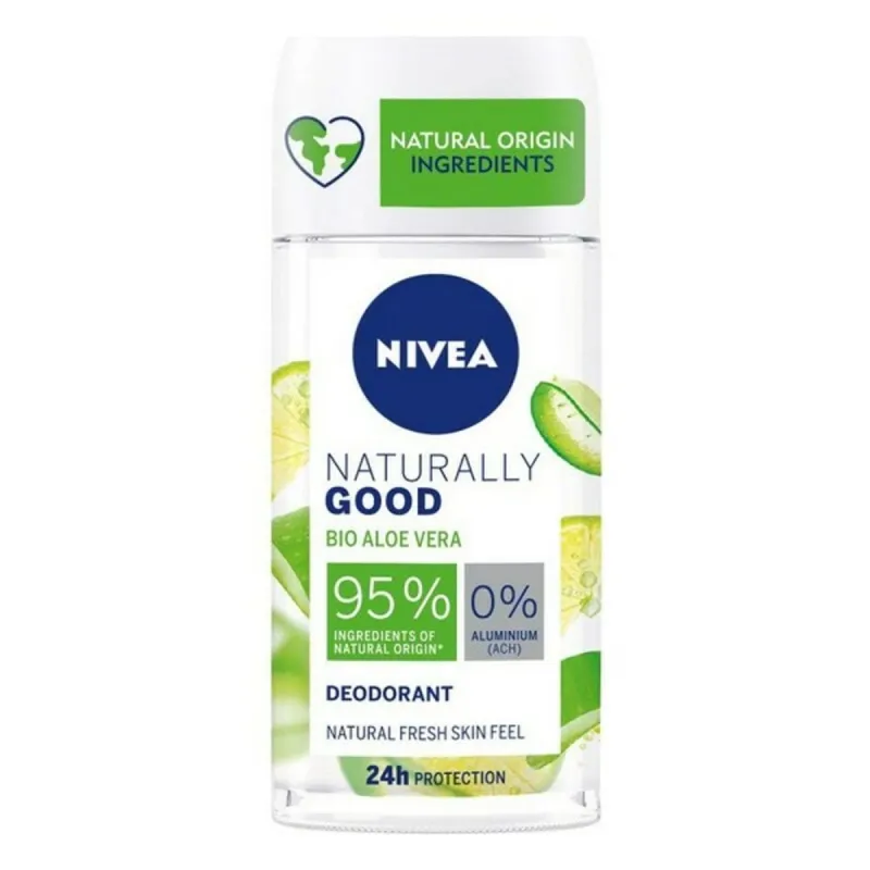 Roll-On Deodorant Nivea Naturally Good Aloe Vera Aloe Vera 50 ml