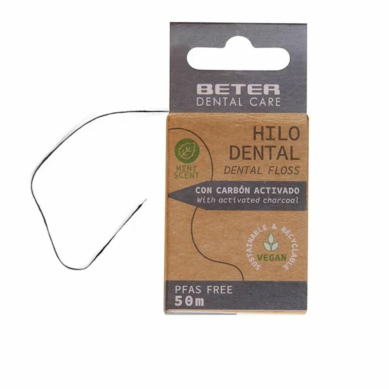 Dantų siūlas Beter Hilo Dental Aktyvioji anglis 50 m
