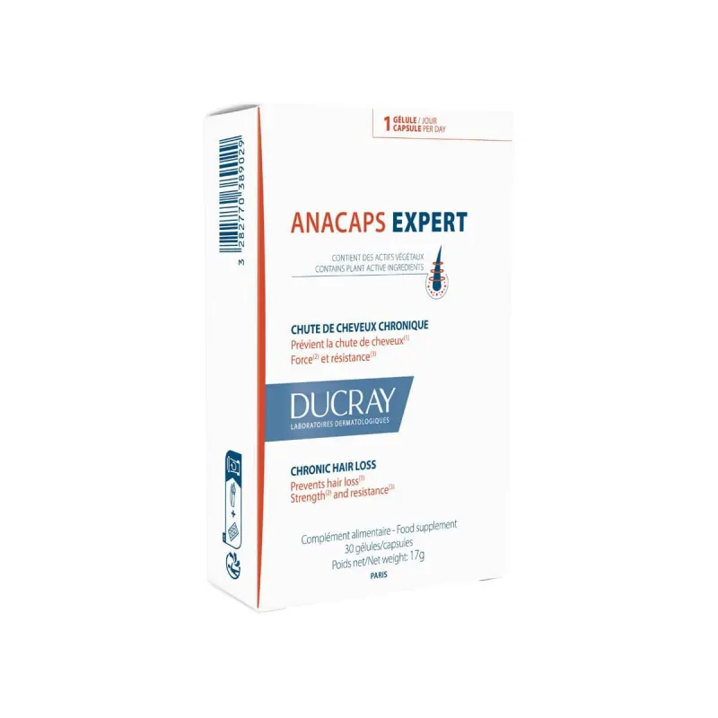 Uztura Bagātinātāju pret matu Izkrišanu Ducray Anacaps Expert Kapsulas x 30