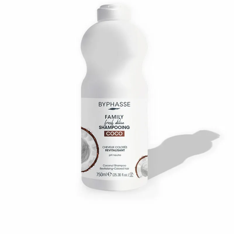 Atjaunojošs Šampūns Byphasse Family Fresh Delice 750 ml Kokosrieksts