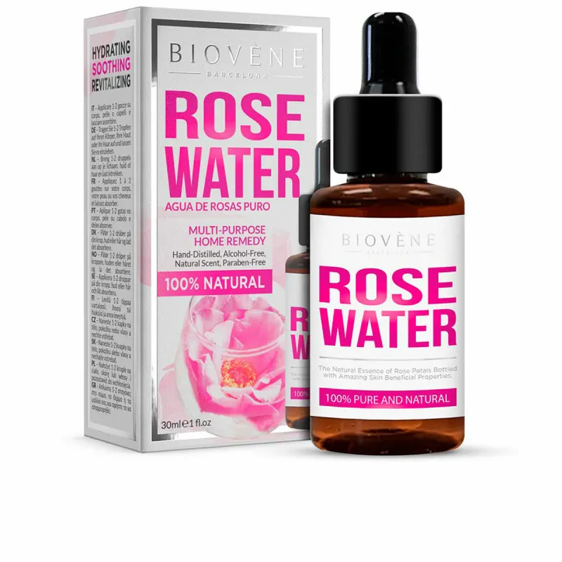 Тонизирующая розовая вода Biovène Rose Water Pure And Natural 30 ml