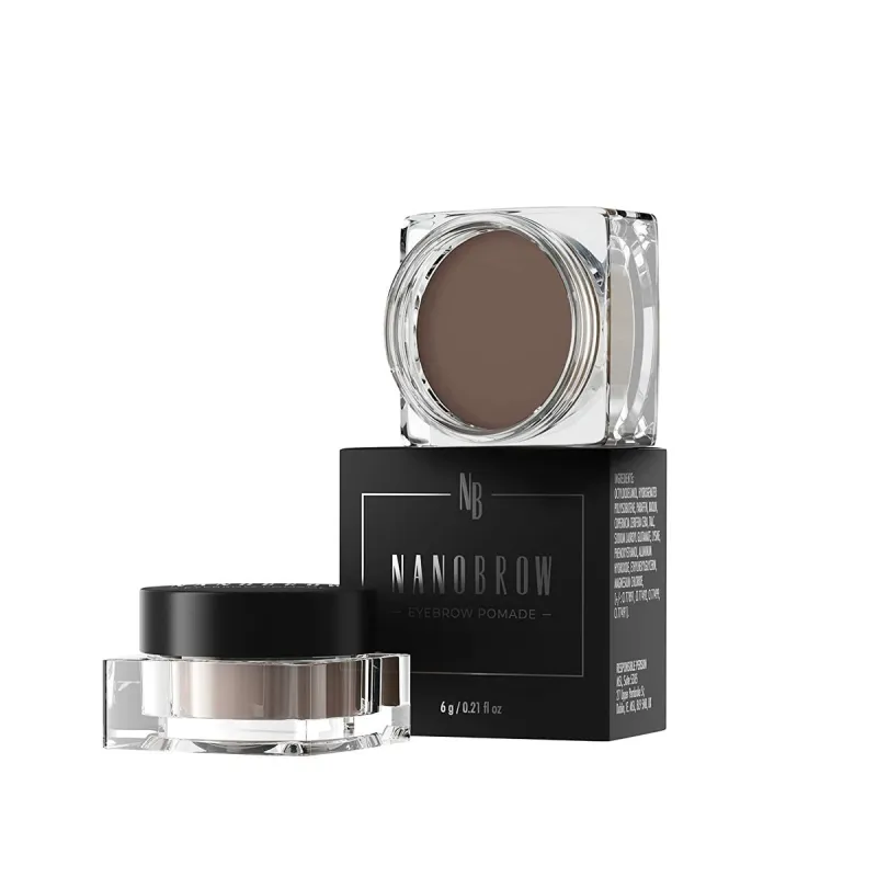 Макияж для бровей Nanobrow Eyebrow Pomade Темно-коричневый 6 g помадить